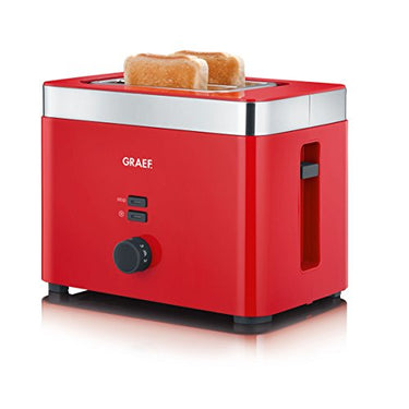 Graef TO63EU TO 63 2-Scheiben Toaster, Kunststoff, Rot, 27.3 x 17.8 x 19.5 cm im Sale